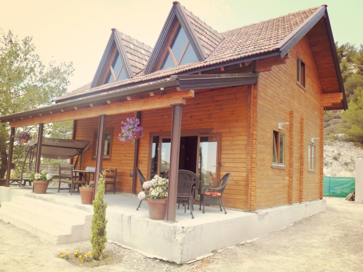 Agros Timber Log Houseヴィラ エクステリア 写真
