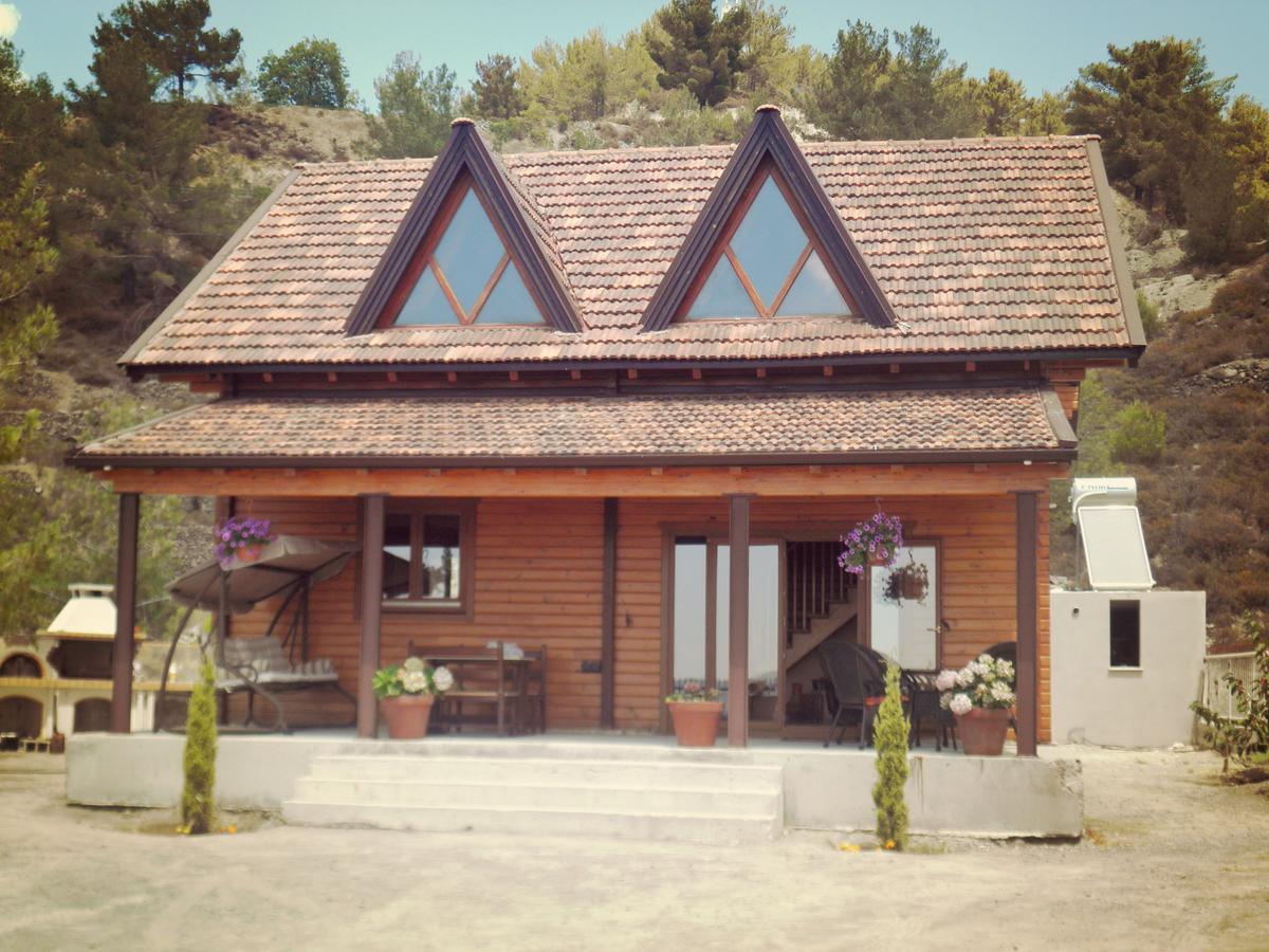 Agros Timber Log Houseヴィラ エクステリア 写真