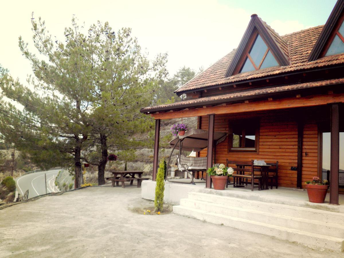 Agros Timber Log Houseヴィラ エクステリア 写真